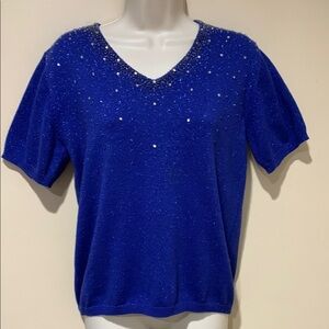 Shimmer rhinestone top